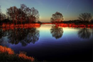 image of a still, calm lake